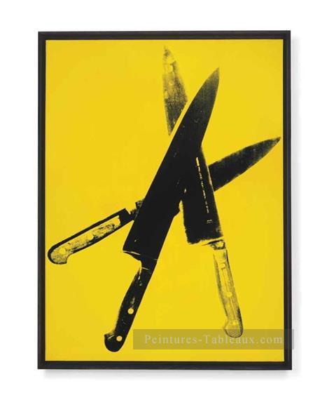 Couteaux Andy Warhol Peintures à l'huile